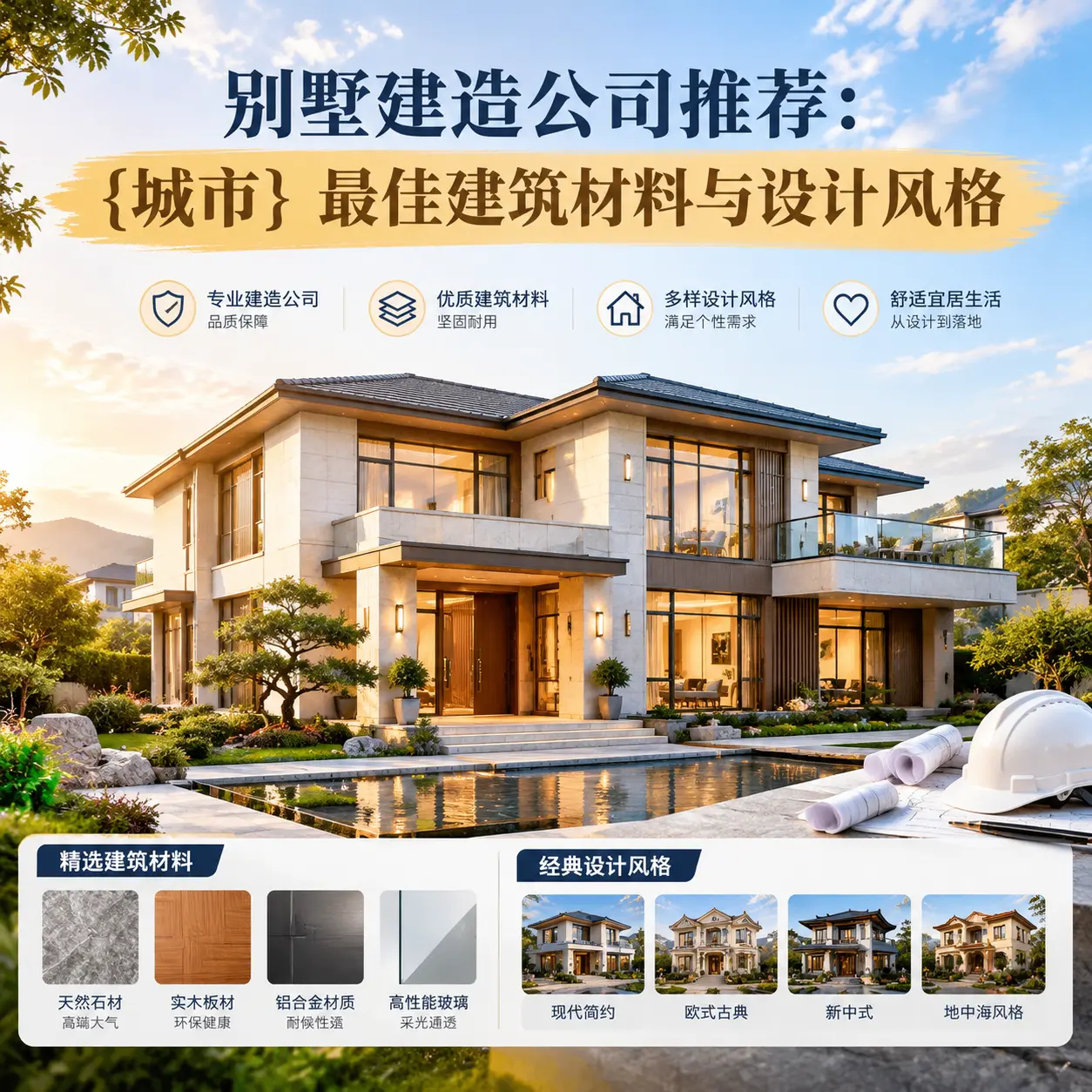 别墅建造公司推荐： 安龙 最佳建筑材料与设计风格