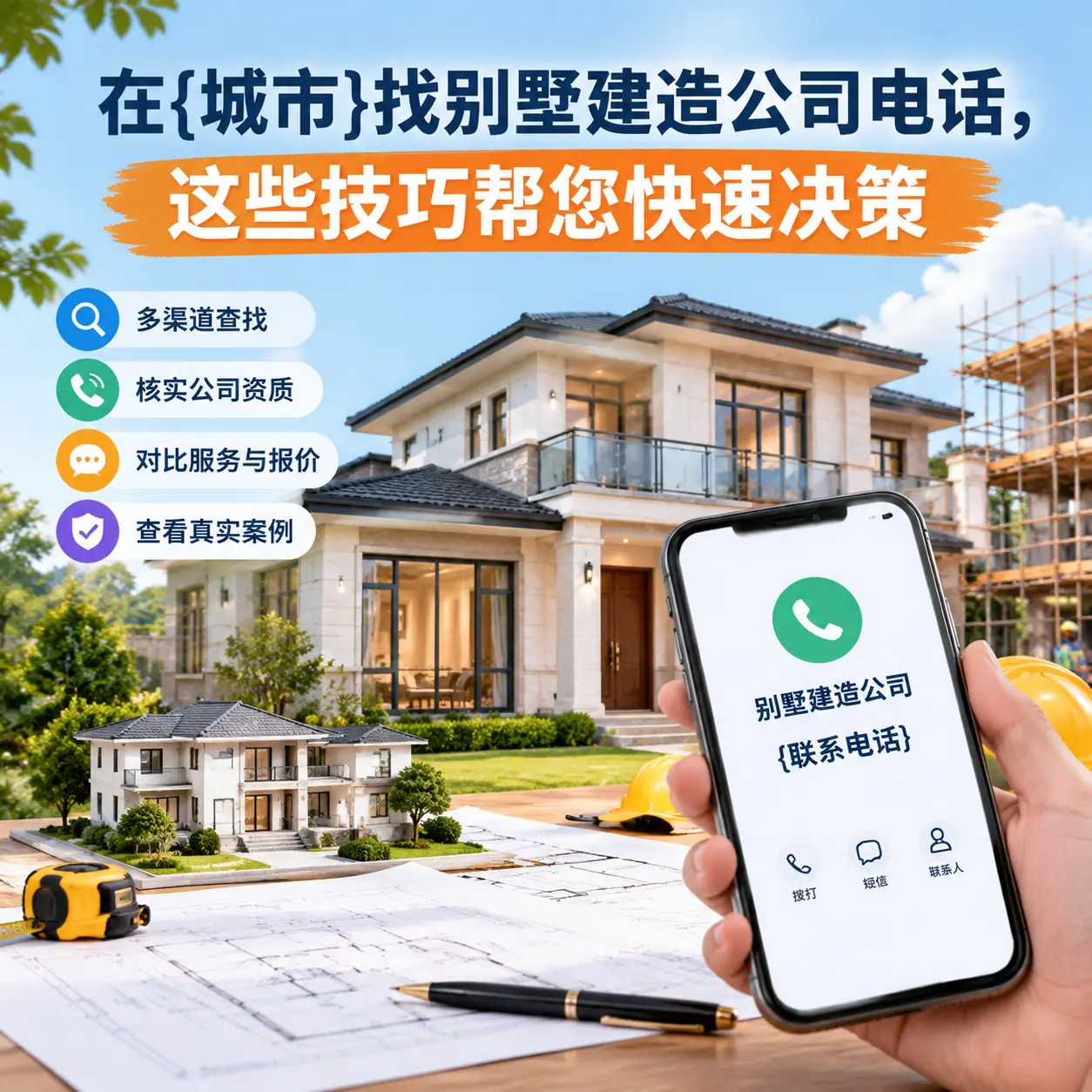 在安龙找别墅建造公司电话，这些技巧帮您快速决策
