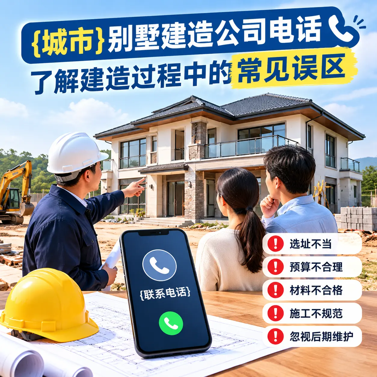 安龙别墅建造公司电话，了解建造过程中的常见误区